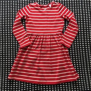 NWOT Hanna Andersson Elisabet Red Stripe Dress 120